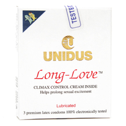 마취성분함유칙칙이콘돔[유니더스]롱러브(3p)오래동안 사랑을나누세요 -사정지연콘돔-